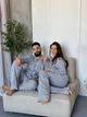 Пижама мужская COSY с фланели (брюки+рубашка) «Harmony», клетка серо-белая XL CHFGW2827 - изображение 7