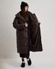 Пальто зимове довге TW3 32998 кава S - изображение 5