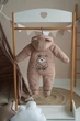 Демісезонний комбінезон для дитини "Little bear" від 12 до 18 місяців Осінньо-весняний комбінезон 80 см Brown (Vc19) - зображення 2