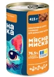 Вологий корм М'ясна Миска для дорослих кішок в соусі з куркою 415г*8шт - зображення 2