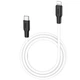 Дата кабель Hoco X21 Silicone Type-C to Lightning (1m) Чорний / Білий - зображення 3