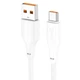 Дата кабель Hoco X93 Force USB to Type-C 100W (1m) White - зображення 1