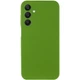 Чехол TPU GETMAN Liquid Silk Full Camera для Samsung Galaxy A37 5G Зеленый / Dark green - изображение 2