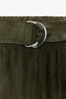 Штани balloon з ефектом замші Zara 5070/463 S Хакі (05070463505S) - изображение 4