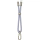 Дата кабель-шнурок Hoco GH5 Elegant Type-C to Lightning (0.21m) Denim Blue - зображення 2