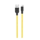 Дата кабель Hoco X21 Silicone MicroUSB Cable (1m) Black / Yellow - зображення 3