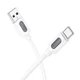 Дата кабель Borofone BX114 Structure USB to Type-C 3A (1m) White - зображення 2