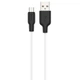 Дата кабель Hoco X21 Silicone MicroUSB Cable (1m) Чорний / Білий - зображення 1