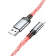 Дата кабель Hoco U112 Shine 2.4A USB to Lightning (1m) Gray - зображення 2