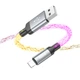 Дата кабель Hoco U112 Shine 2.4A USB to Lightning (1m) Gray - зображення 4
