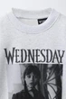 Флісова сукня світшот wednesday © Zara 0208/711 140см Сіра (00208711812140) - зображення 3