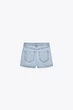 Джинсова спідниця-шорти на запах Zara 1416/023 XXS/32 Блакитні (0141602340632) - зображення 6