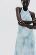 Сукня хальтер з ефектом tie-dye Zara 6929/280 L Блакитна (06929280403L) - зображення 4