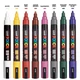 Набір маркерів художніх UNI POSCA Dark Color 8кол. PC-5M DARK COLOR 8C (1,8-2,5мм) / PC-5M DARK COLOR 8C/ - зображення 4