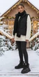 Кроссовки женские No Brand С501 зимние черные 39 24.5 см - изображение 2