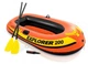 Надувная одноместная лодка до 95 кг, с веслами и насосом, Intex Explorer 200 - изображение 1