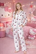 Підліткова піжама для дівчинки Hello Kitty 152–158 см 10–13 років, біла (10817) - зображення 3