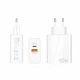 Швидка зарядка 65 Вт USB Type-C PD/QC + кабель Type-C/Type-C у подарунок - зображення 4
