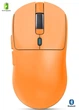 Миша бездротова ігрова HYSJ Т68 Pro PAW3311, 12000 DPI 2,4G+Bluetooth Orange - зображення 1
