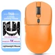 Миша бездротова ігрова HYSJ Т68 Pro PAW3311, 12000 DPI 2,4G+Bluetooth Orange - зображення 2