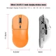 Миша бездротова ігрова HYSJ Т68 Pro PAW3311, 12000 DPI 2,4G+Bluetooth Orange - зображення 4