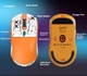 Миша бездротова ігрова HYSJ Т68 Pro PAW3311, 12000 DPI 2,4G+Bluetooth Orange - зображення 6