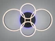 Люстра Diasha Rings черная LED 4 кольца диммер (арт. 2542WH LED 3color dimmer) - изображение 2