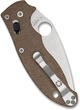 Розкладний ніж Spyderco Manix 2 Canvas Micarta CPM CRU-WEAR CruCarta Brown (871665) - зображення 3