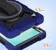 Протиударний чохол Carbon Capsule з підставкою 360° для Samsung Galaxy Tab A11 8.7" SM-X135, SM-X130 / Tab A9 8.7" SM-X115, SM-X110 (Синій) - зображення 9