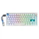 Механічна бездротова клавіатура Cidoo QK75, 75% WHITE, RGB, Tri-Mode, USB-C / 2.4 GHz / Bluetooth, Hot-Swap, Gasket-Mount - зображення 1