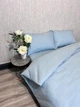Комплект постельного белья Двуспальный 180х210 наволочка 2х70х70 Голубой (Д-Post-ukr-0065-02) - изображение 7