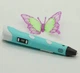 Детский набор для моделирования 3D-Pen ручка с LCD-дисплеем Голубой - изображение 7
