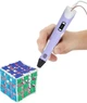 Набор для детского творчества 3D-Pen ручка с LCD-дисплеем Фиолетовый - изображение 3