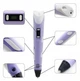 Набор для детского творчества 3D-Pen ручка с LCD-дисплеем Фиолетовый - изображение 5
