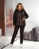 Женский костюм повседневный шоколадный 56-58 а880.5388 - изображение 8