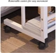 Компьютерный стол на колесах с регулировкой высоты 60*40*60-85 см Черный (md-17566) - изображение 5