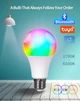Смарт лампа Tuya Bluetooth RGBCW E27 9Вт, RGB 16 млн кольорів, керування через додаток - зображення 4