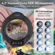 Світлодіодна лупа 4,3″ на затискачі, 10× збільшення, 84 LED, 5 режимів світла - зображення 4