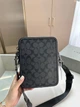 Мужская сумка Coach Sullivan Crossbody Bag In Signature Canvas черная - изображение 2