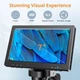 Цифровой микроскоп TOMLOV 7" с LCD-экраном, 1200×, 12 МП, запись видео 1080P, металлическая стойка, LED-подсветка, поддержка Windows и Mac OS - изображение 2