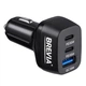 Автомобільний зарядний пристрій Brevia ePower TriDrive 78W 2xUSB-C+1xUSB-A 46078DCUB - зображення 1