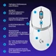 Мишка Logitech G309 Lightspeed Wireless/Bluetooth White - зображення 8