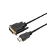 Кабель мультимедійний HDMI M to DVI M 1.8m 24+1pin Dynamode - зображення 1