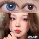 Линзы цветные без диоптрий голубые Blue 08 + контейнер для хранения - изображение 3