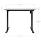 Стіл з електро-регулюванням висоти RZTK eDesk Basic 2 1000 х 600 мм Black - зображення 10
