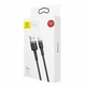 Кабель Baseus Kevlar Cable Lightning to USB 1м 2A Black (CALKLF-BG1) - изображение 3