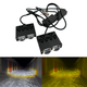 Додаткова світлодіодні LED LED LED LED міні/mini фари з 2 лінзами з чіткою СТГ білий + жовте світло + RGB (2 шт.) - зображення 1