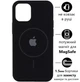 Чохол Silicone Premium case MagSafe з захистом камери та дисплея для iPhone 13 Pro Max Full Protective black 0934 - изображение 1