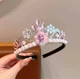 Детский обруч-корона / диадема Эльза / карнавальный аксессуар в стиле Холодное Сердце для девочки, ободок для косплей, фотосессии, праздников, розовый (127176816) - изображение 1