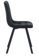 Стілець для кухні та вітальні Harlem вельвет чорний - зображення 2